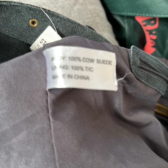 STEVE MADDEN TRIXI COW SUEDE TOTE WITH GOLD STUDS NWT - BLUE SLATE - Picture 11 of 16